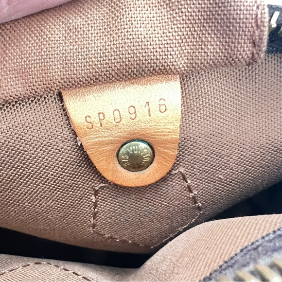 LOUIS VUITTON LV Monogram Speedy 30 Satchel Bag Vintage 1996 Authentic - Picture 4 of 16